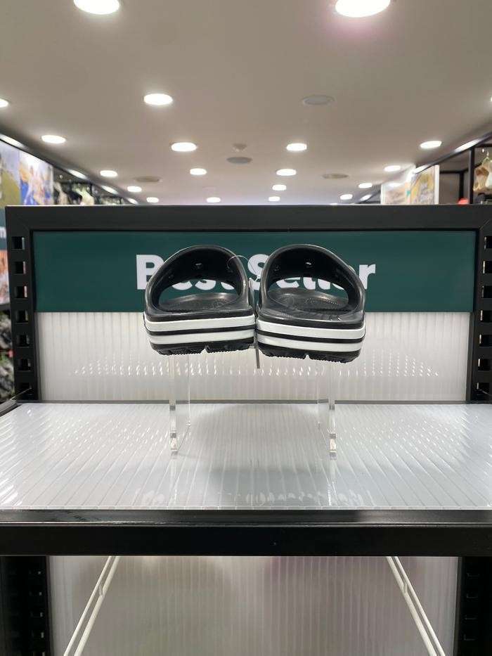 Шльопанці Баябенд Чорні Crocs Bayaband Slide Black\White — фото 7