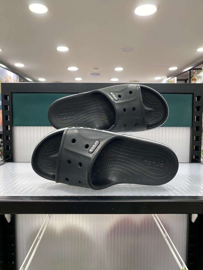 Шльопанці Баябенд Чорні Crocs Bayaband Slide Black\White — фото 9