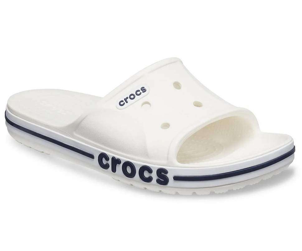 Crocs Слайд Баябенд Білі Bayaband Slide White/Navy — фото 6