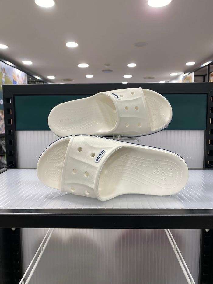 Crocs Слайд Баябенд Білі Bayaband Slide White/Navy — фото 9