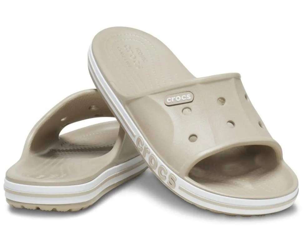 Crocs Баябенд Беж Слайд Шльопанці Bayaband Slide Cobblestone
