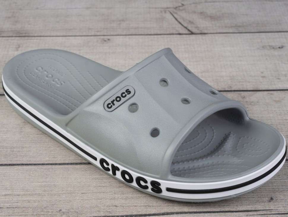 Crocs Шльопанці Слайд Баябенд Світло Сірі Сrocs Bayaband Slide Light Grey — фото 11