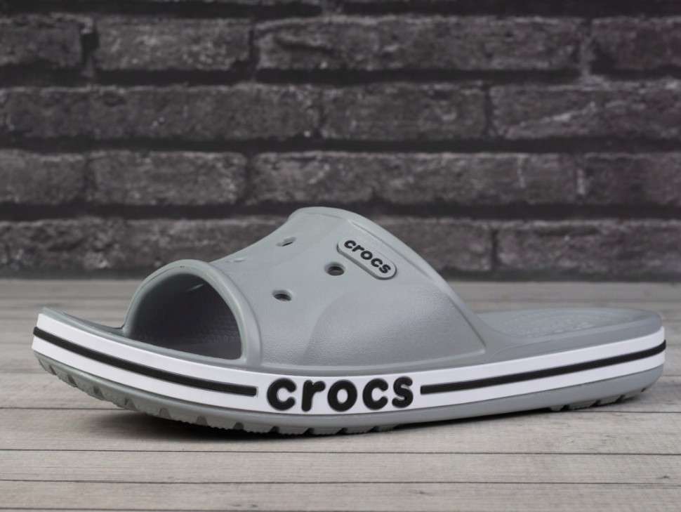 Crocs Шльопанці Слайд Баябенд Світло Сірі Сrocs Bayaband Slide Light Grey — фото 7