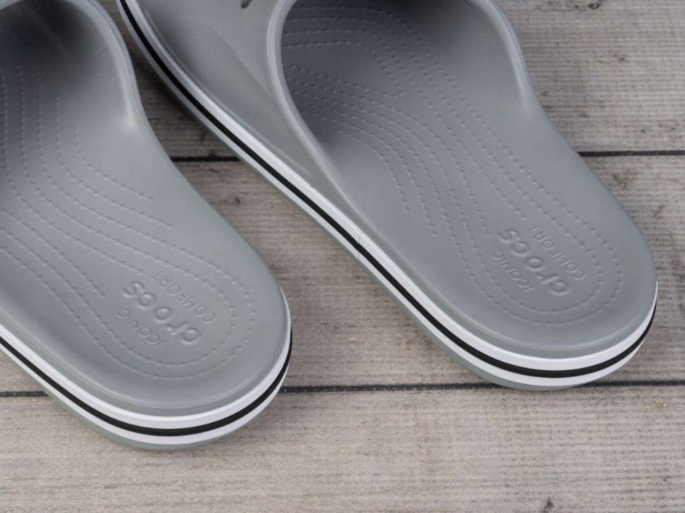 Crocs Шльопанці Слайд Баябенд Світло Сірі Сrocs Bayaband Slide Light Grey — фото 10