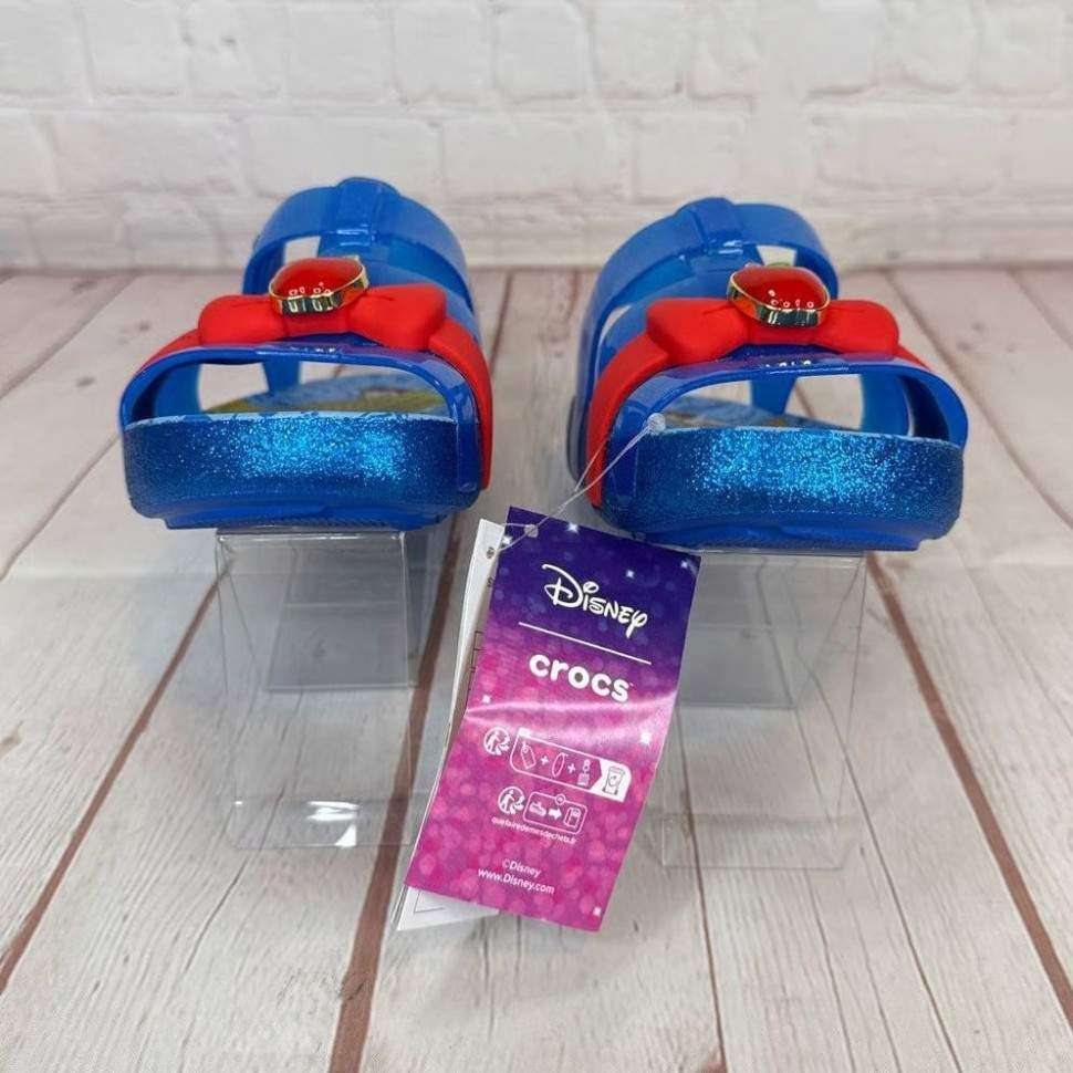 Дитячі сандалії Ісабелла Блакитні Crocs Disney Princess Isabella Glitter Sandals — фото 12
