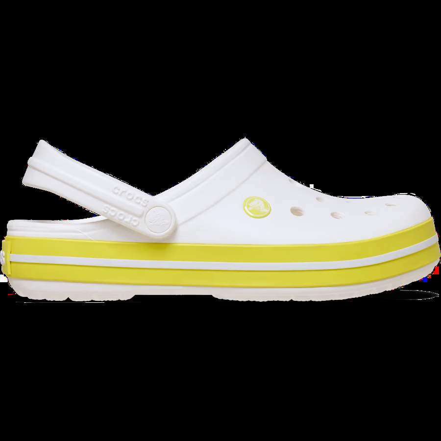 Жіночі Crocs Крокбенд Crocband Clog White / Cyber Yellow — фото 2