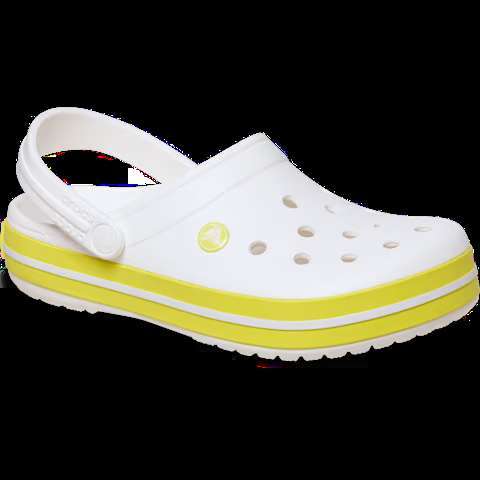 Жіночі Crocs Крокбенд Crocband Clog White / Cyber Yellow — фото 6