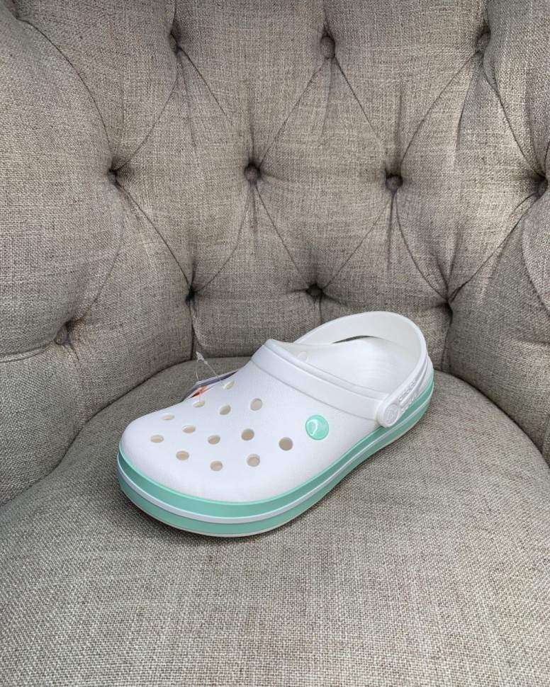 Жіночі Crocs Крокбенд Crocband Clog White / Spearmint — фото 11