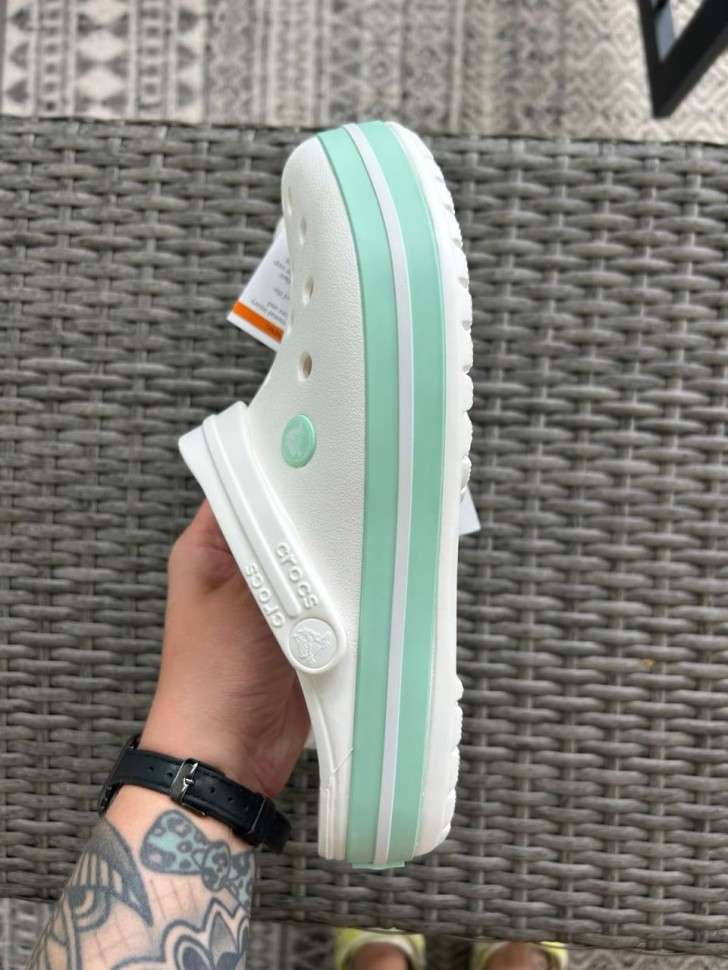 Жіночі Crocs Крокбенд Crocband Clog White / Spearmint — фото 7