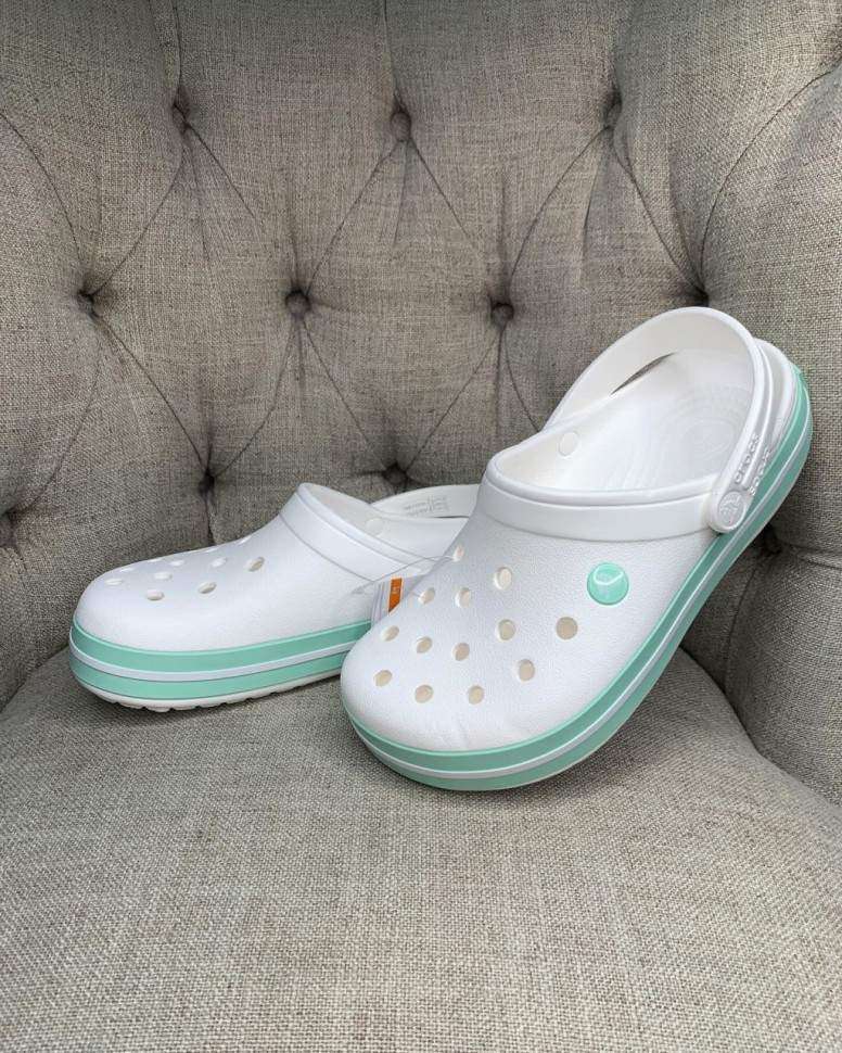 Жіночі Crocs Крокбенд Crocband Clog White / Spearmint — фото 8
