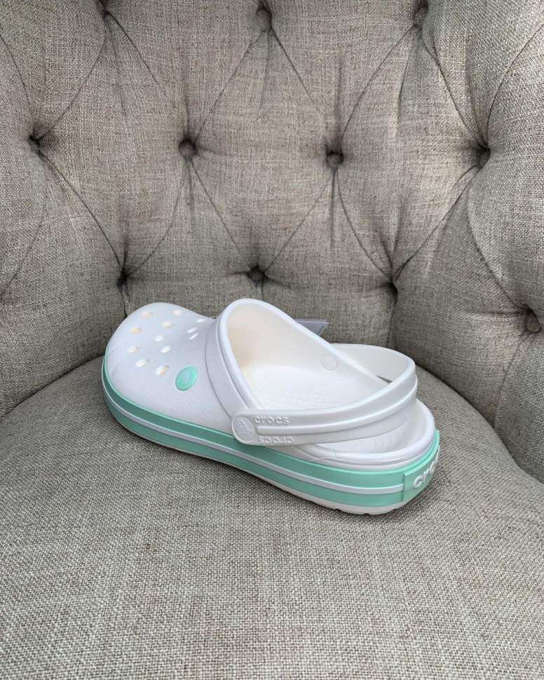 Жіночі Crocs Крокбенд Crocband Clog White / Spearmint — фото 10