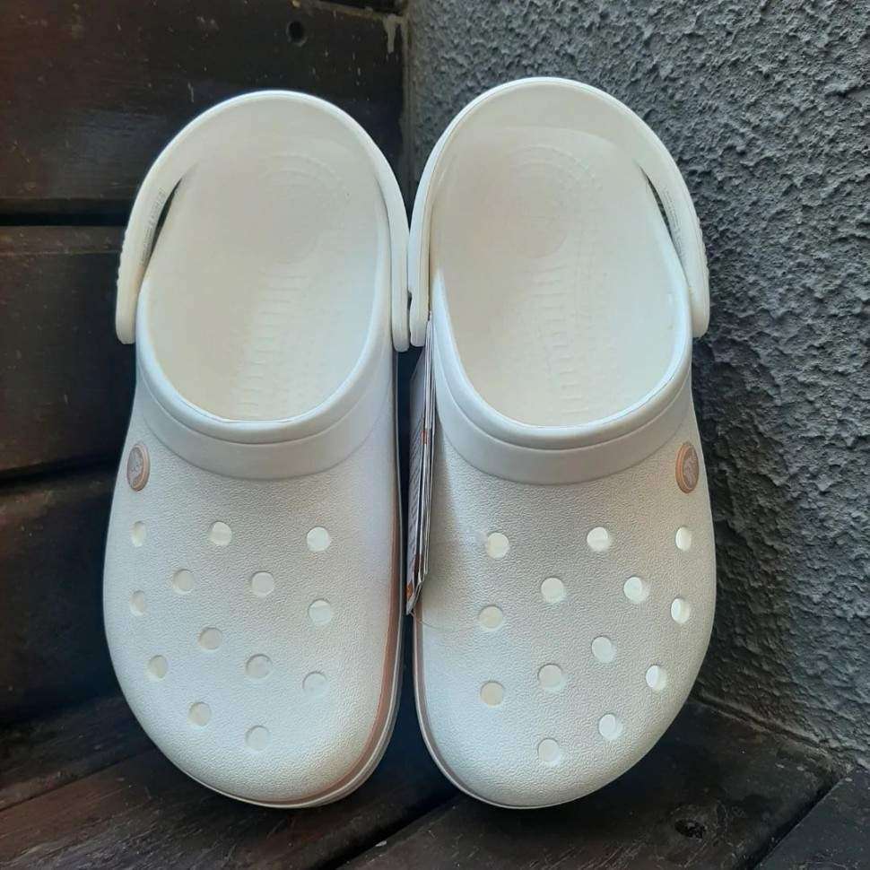 Crocs Крокбенд Клог Білі Crocband Clog White / Taupe — фото 9