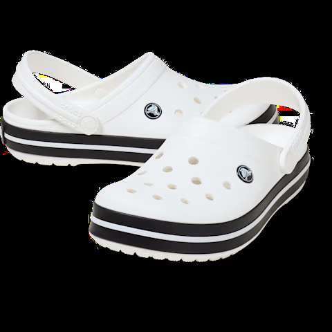 Чоловічі Crocs Крокбенд Crocband Clog White/ White / Black — фото 1