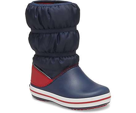 Сапоги Crocs Нави Синие Crocband Winter Boot Navy/Red — фото 4