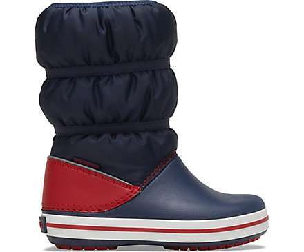 Сапоги Crocs Нави Синие Crocband Winter Boot Navy/Red — фото 5
