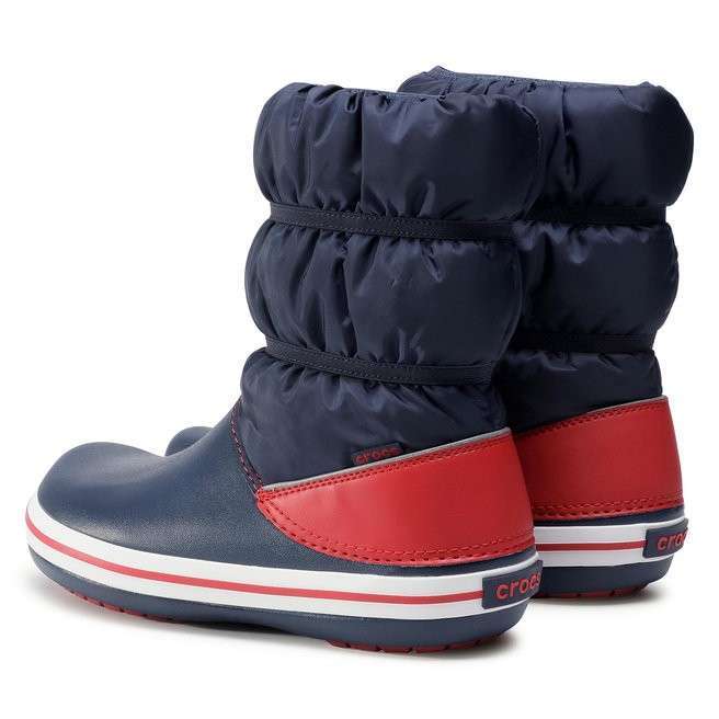 Сапоги Crocs Нави Синие Crocband Winter Boot Navy/Red — фото 8