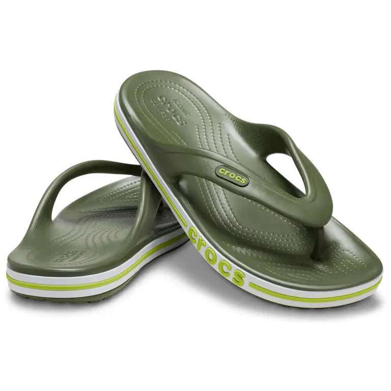 Crocs в'єтнамки Баябенд Зелені Bayaband Flip Army Green