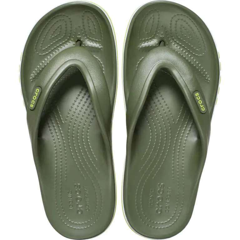 Crocs в'єтнамки Баябенд Зелені Bayaband Flip Army Green — фото 2