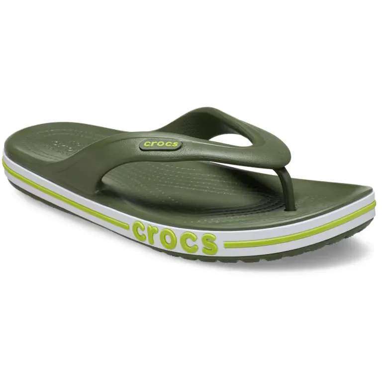 Crocs в'єтнамки Баябенд Зелені Bayaband Flip Army Green — фото 3