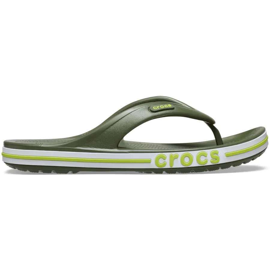 Crocs в'єтнамки Баябенд Зелені Bayaband Flip Army Green — фото 4