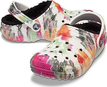 Жіночі Crocs утеплені Unisex's Classic Lined Tie Dye Clog Blotched