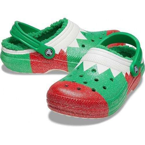 Чоловічі Crocs Класік Зелені Новорічні Теплі Classic Holiday Lined Clog Multi