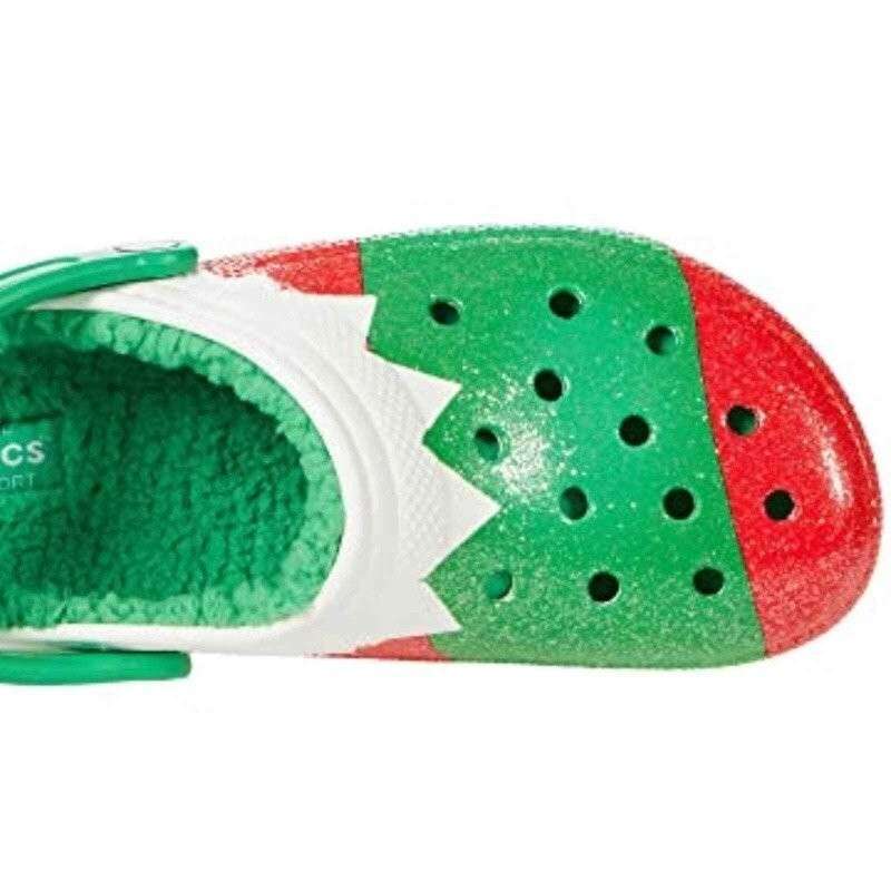 Чоловічі Crocs Класік Зелені Новорічні Теплі Classic Holiday Lined Clog Multi — фото 2