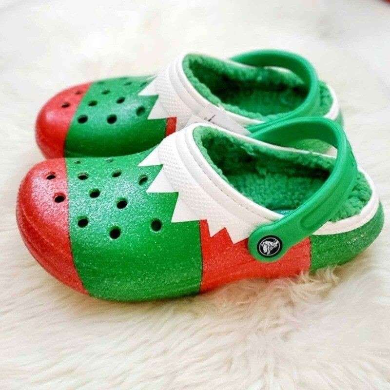 Чоловічі Crocs Класік Зелені Новорічні Теплі Classic Holiday Lined Clog Multi — фото 5