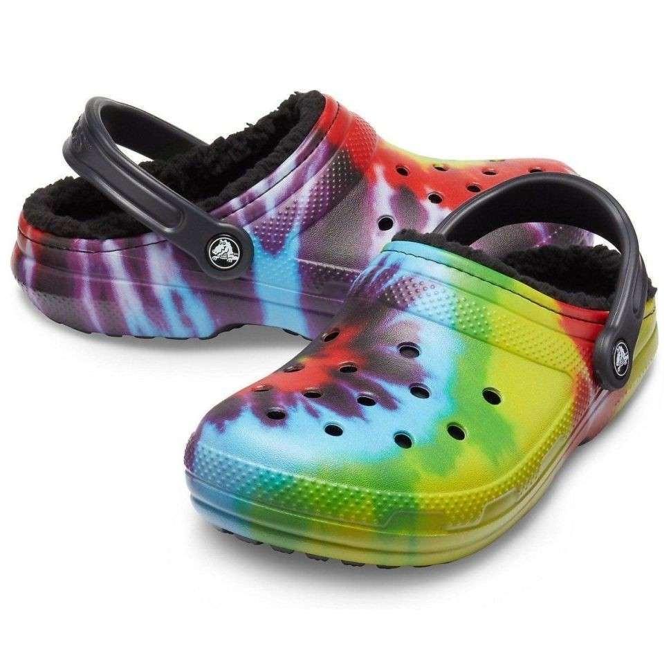 Жіночі Crocs утеплені Classic Lined Tie Dye Graphic Clog - Multi Color