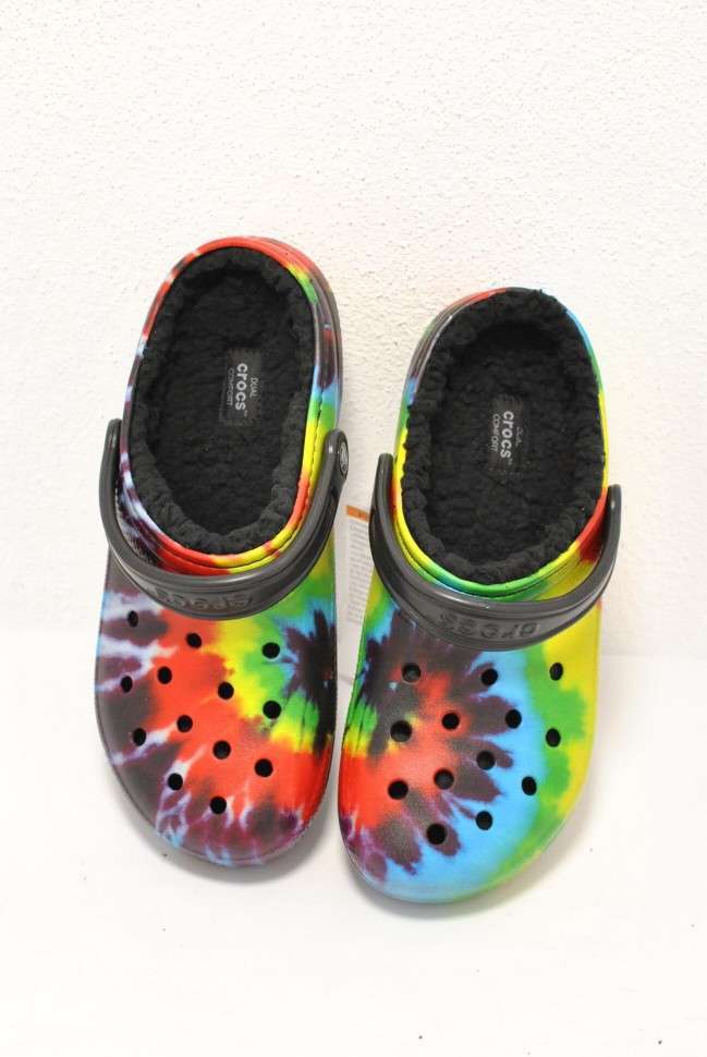 Жіночі Crocs утеплені Classic Lined Tie Dye Graphic Clog - Multi Color — фото 2