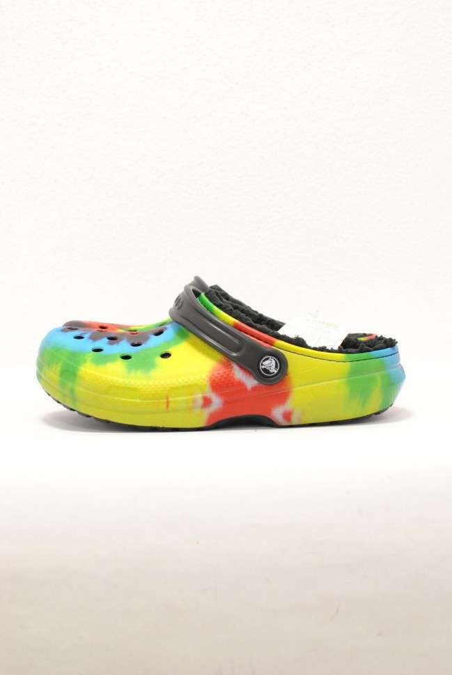 Жіночі Crocs утеплені Classic Lined Tie Dye Graphic Clog - Multi Color — фото 7