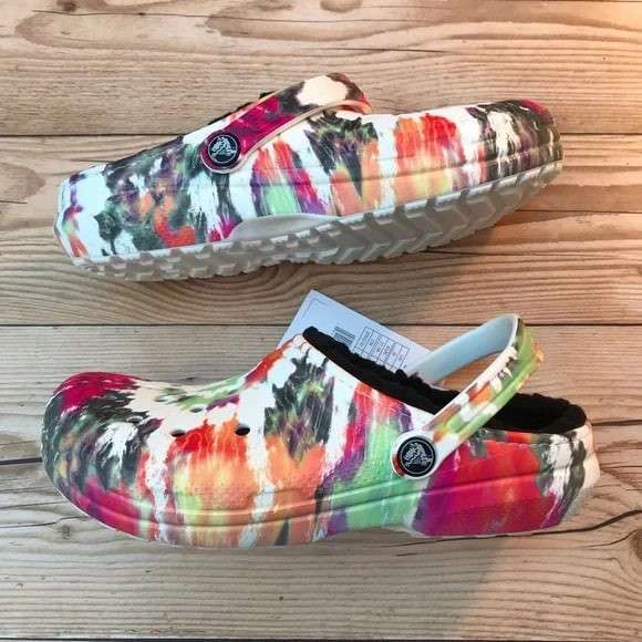 Дитячі Crocs Класік Теплі Classic kids Lined Tie Dye Clog Blotched — фото 6