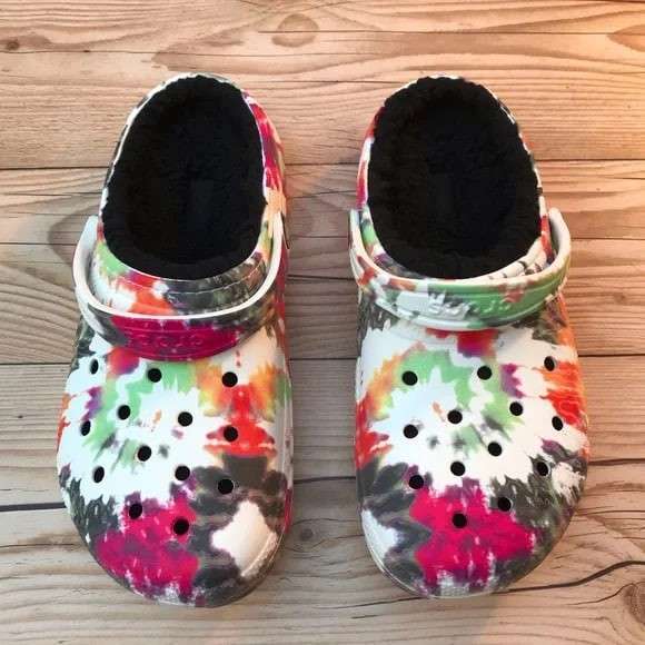 Дитячі Crocs Класік Теплі Classic kids Lined Tie Dye Clog Blotched — фото 8