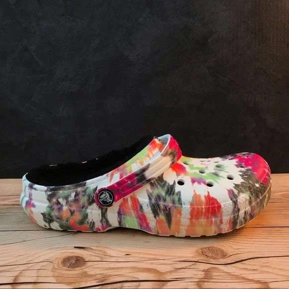 Дитячі Crocs Класік Теплі Classic kids Lined Tie Dye Clog Blotched — фото 10