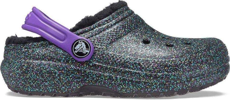 Дитячі Crocs Утеплені Classic Glitter Lined Clog Kids Starry Skies — фото 10
