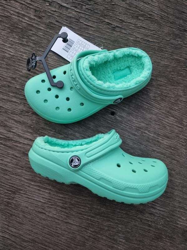 Дитячі Crocs Утеплені Classic Lined Clog Kids Phistachio — фото 12
