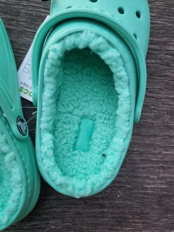 Дитячі Crocs Утеплені Classic Lined Clog Kids Phistachio — фото 7