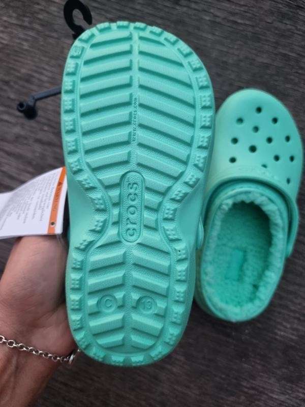 Дитячі Crocs Утеплені Classic Lined Clog Kids Phistachio — фото 8
