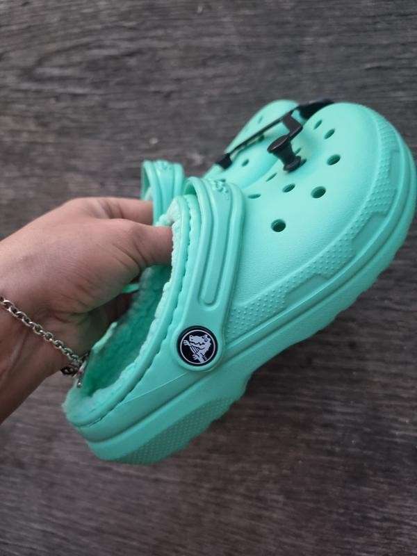 Дитячі Crocs Утеплені Classic Lined Clog Kids Phistachio — фото 9