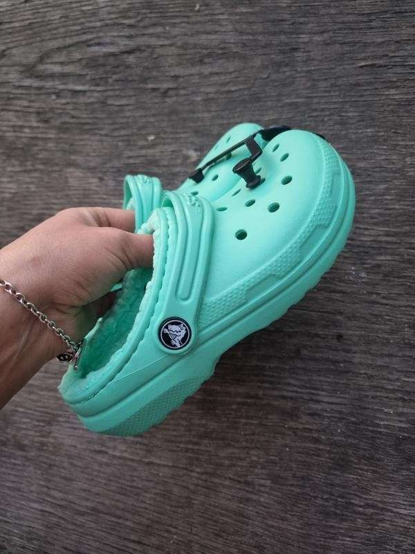 Дитячі Crocs Утеплені Classic Lined Clog Kids Phistachio — фото 10
