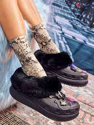 Жіночі Crocs утеплені Furever Crush Black — фото 11