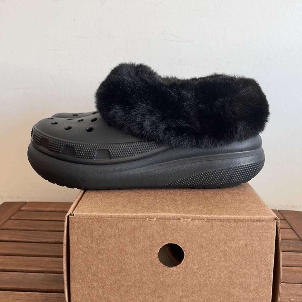 Жіночі Crocs утеплені Furever Crush Black — фото 5