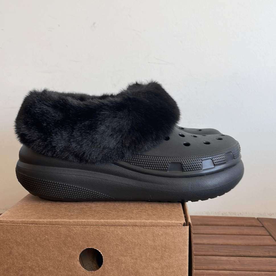 Жіночі Crocs утеплені Furever Crush Black — фото 6