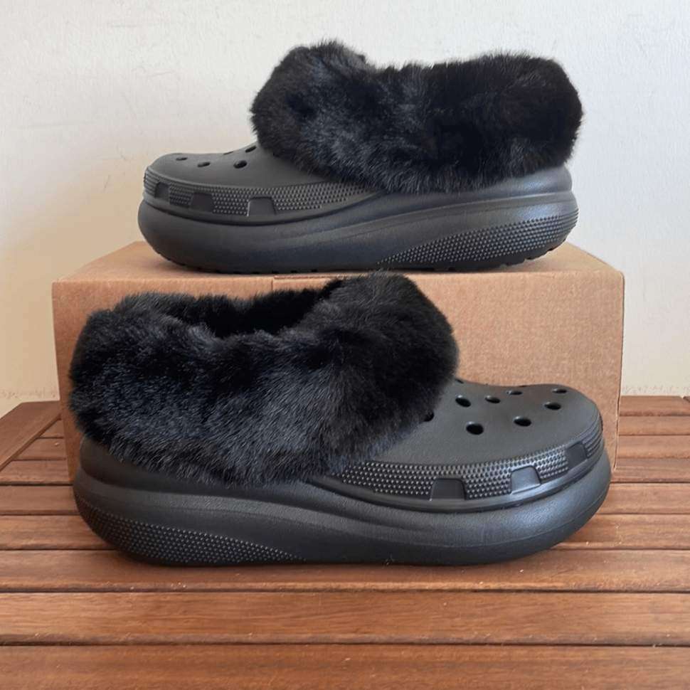 Жіночі Crocs утеплені Furever Crush Black — фото 10
