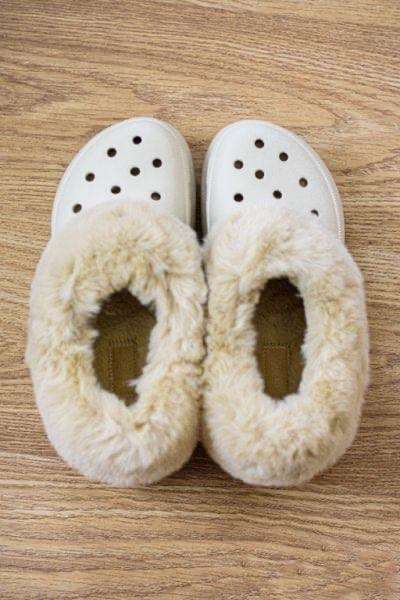 Жіночі Crocs утеплені Furever Crush Lined Clog Bone — фото 8