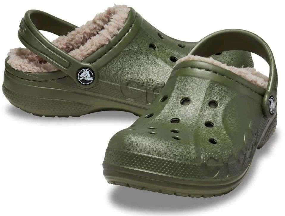 Crocs Бая Теплі Зелені Baya Lined Clog Army Green