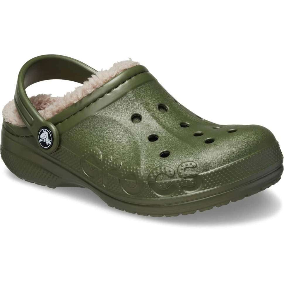 Crocs Бая Теплі Зелені Baya Lined Clog Army Green — фото 3