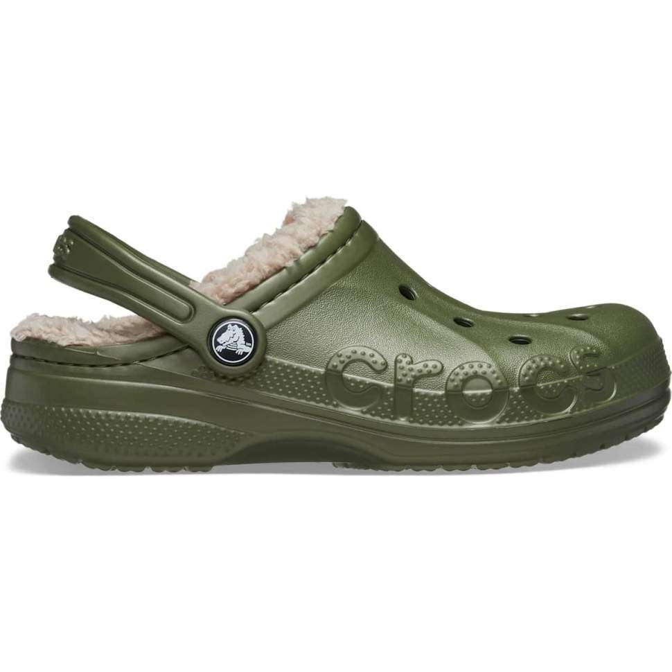 Crocs Бая Теплі Зелені Baya Lined Clog Army Green — фото 4