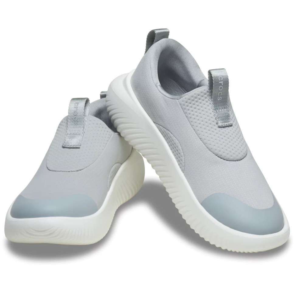 Жіночі Crocs Кросівки Меллоу Сірі Mellow Ease Slip on Atmosphere / White — фото 1