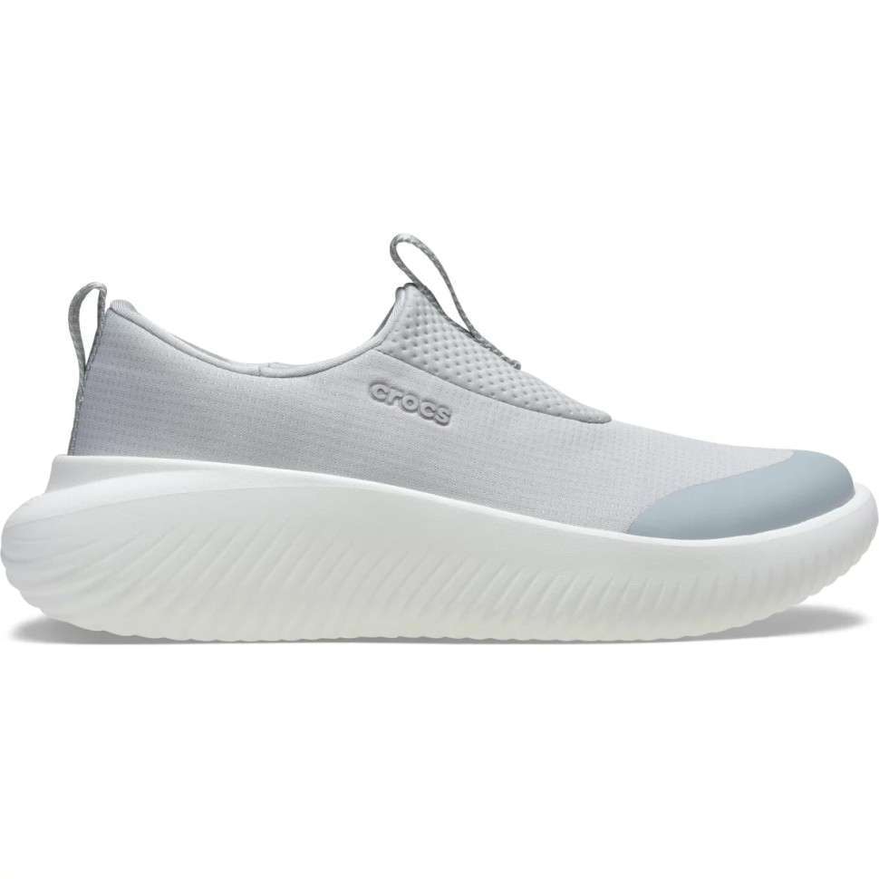 Жіночі Crocs Кросівки Меллоу Сірі Mellow Ease Slip on Atmosphere / White — фото 2